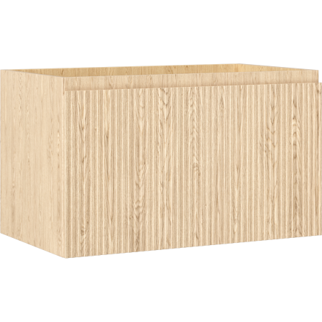 Mexen Rivel dulap de baie sub lavoar 80 cm, 1 sertar, canelat, stejar - 91A20-08047-1-BF81