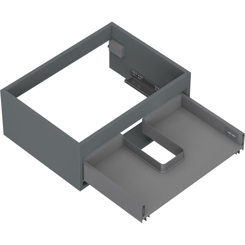 Mexen Box-A corp dulap sub chiuvetă 60 cm, 1 sertar, grafit mat - 91AX0-0600-235-1-66