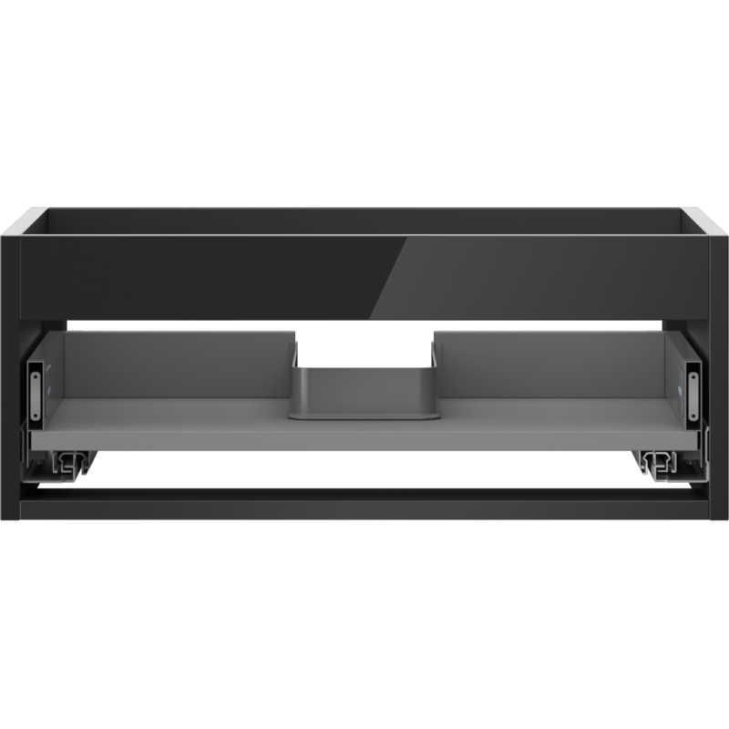 Mexen Box-A mosdószekrény korpus 60 cm, 1 fiók, fekete fényes - 91AX0-0600-235-1-70