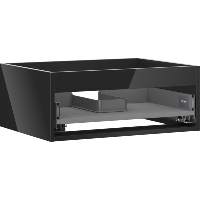 Mexen Box-A mosdószekrény korpus 60 cm, 1 fiók, fekete fényes - 91AX0-0600-235-1-70