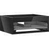 Mexen Box-A corp dulap baie 60 cm, 1 sertar, negru lucios - 91AX0-0600-235-1-70