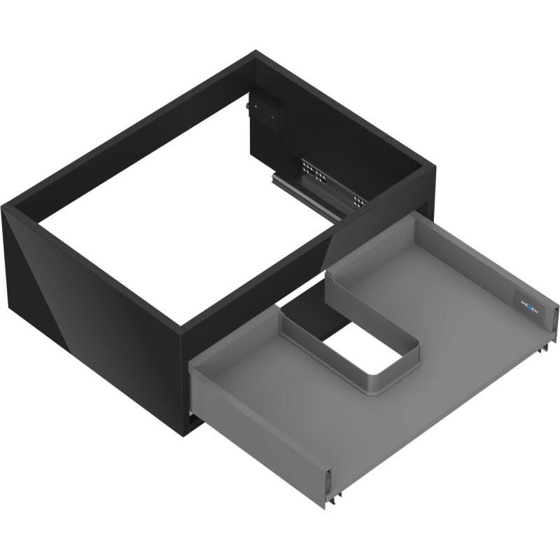 Mexen Box-A corp dulap sub chiuvetă 60 cm, 1 sertar, negru lucios - 91AX0-0600-235-1-70
