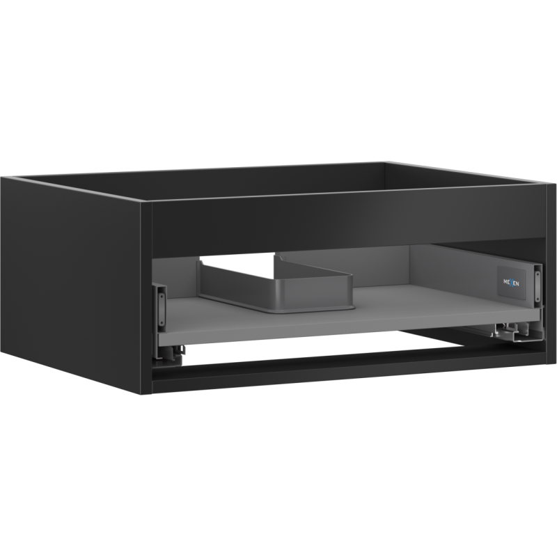 Mexen Box-A corp dulap pentru chiuvetă 60 cm, 1 sertar, negru mat - 91AX0-0600-235-1-71