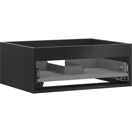 Mexen Box-A 60 cm-es mosdó alatti szekrény test, 1 fiók, fekete matt - 91AX0-0600-235-1-71