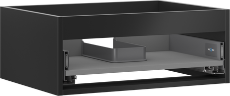 Mexen Box-A corp dulap pentru chiuvetă 60 cm, 1 sertar, negru mat - 91AX0-0600-235-1-71