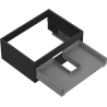 Mexen Box-A corp dulap sub lavoar 60 cm, 1 sertar, negru mat - 91AX0-0600-235-1-71
