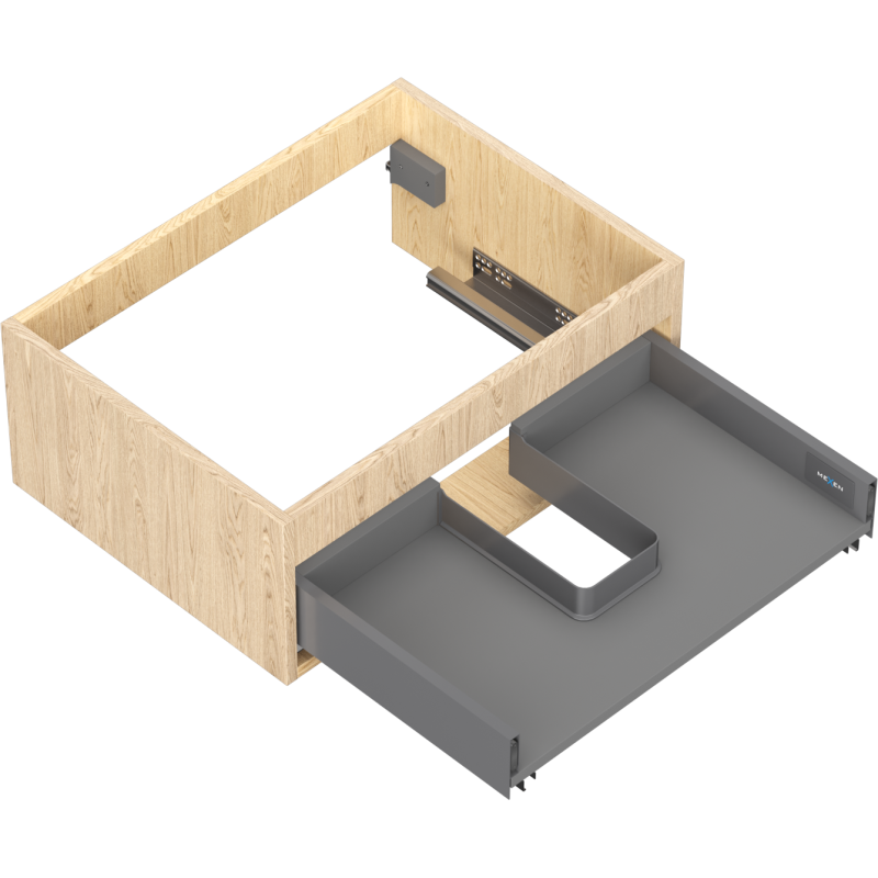 Mexen Box-A corp dulap sub chiuvetă 60 cm, 1 sertar, stejar - 91AX0-0600-235-1-81