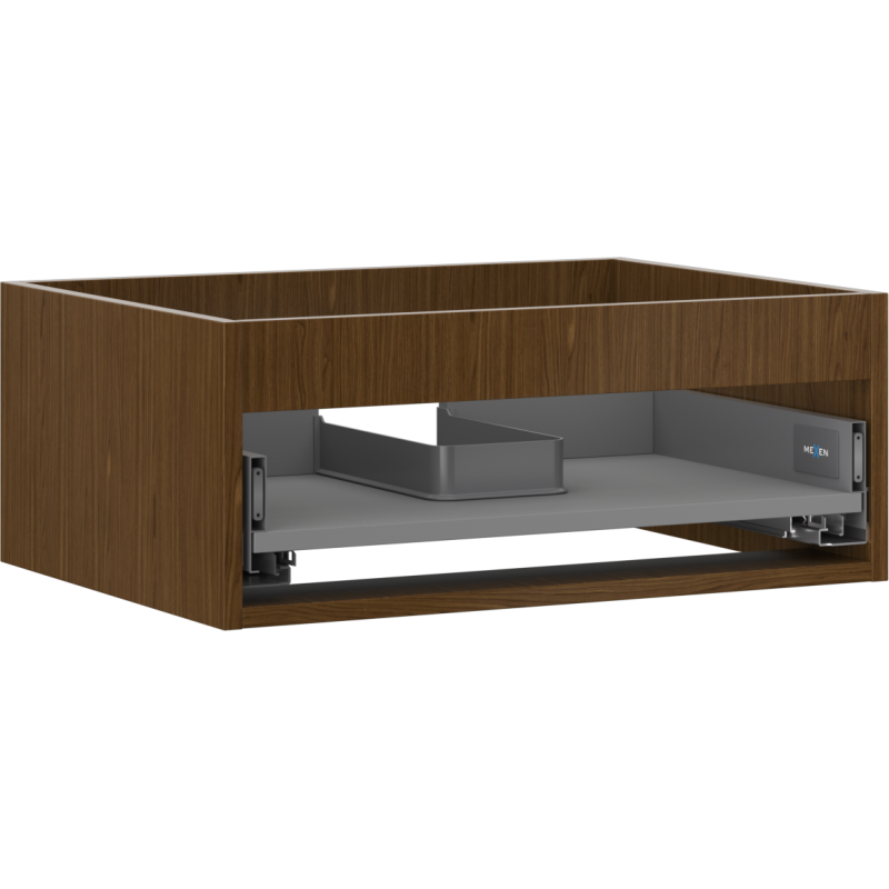 Mexen Box-A corp dulap pentru lavoar 60 cm, 1 sertar, nuc - 91AX0-0600-235-1-86