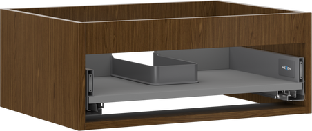 Mexen Box-A corp dulap pentru lavoar 60 cm, 1 sertar, nuc - 91AX0-0600-235-1-86