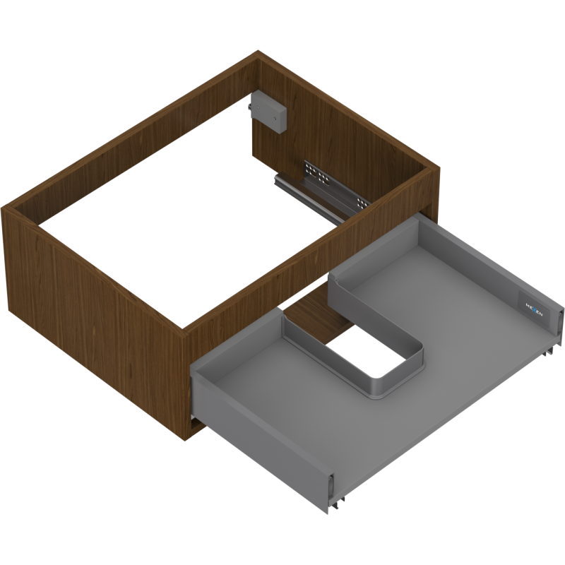 Mexen Box-A corp dulap lavoar 60 cm, 1 sertar, nuc - 91AX0-0600-235-1-86