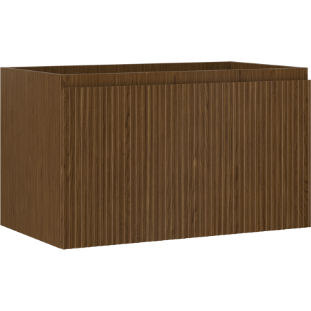 Dulapină de baie Mexen Rivel de 80 cm, 1 sertar, canelată, nuc - 91A20-08047-1-BF86