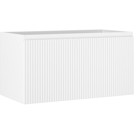 Mexen Rivel dulap baie sub lavoar 90 cm, 1 sertar, canelat, alb mat - 91A20-09047-1-BF01