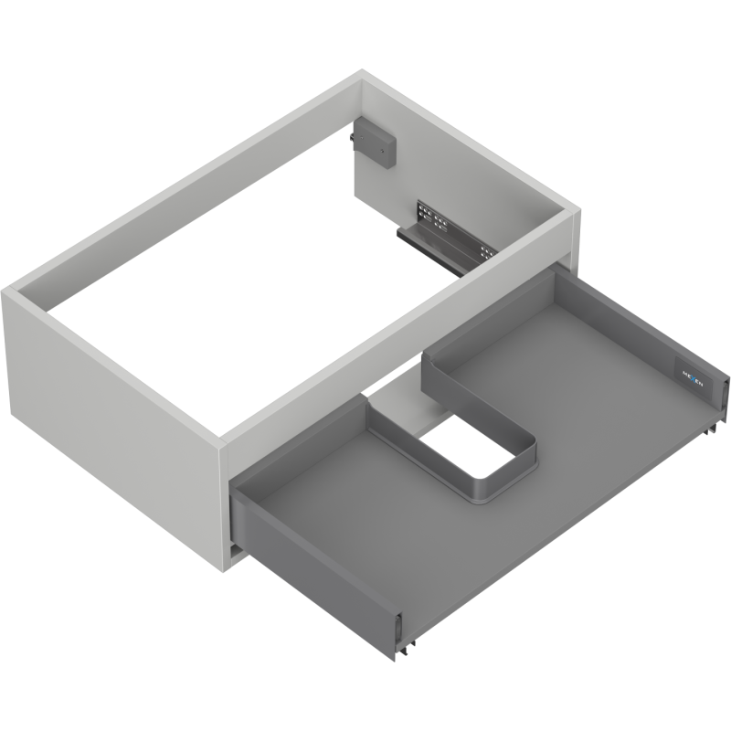 Mexen Box-A corp dulap sub lavoar 70 cm, 1 sertar, gri mat - 91AX0-0700-235-1-62