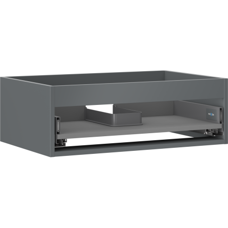 Mexen Box-A mosdószekrény korpus 70 cm, 1 fiók, grafit matt - 91AX0-0700-235-1-66