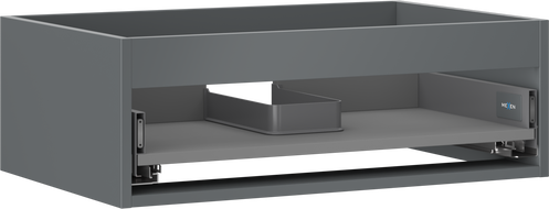 Mexen Box-A corp dulap lavoar 70 cm, 1 sertar, grafit mat - 91AX0-0700-235-1-66