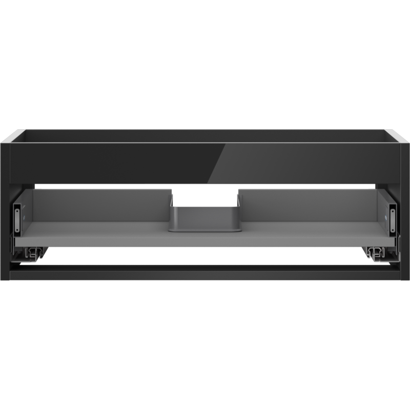 Mexen Box-A bază de dulap pentru chiuvetă 70 cm, 1 sertar, negru lucios - 91AX0-0700-235-1-70