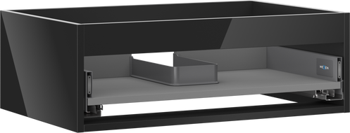 Mexen Box-A szekrény korpus, 70 cm, 1 fiókos, fekete fényes - 91AX0-0700-235-1-70