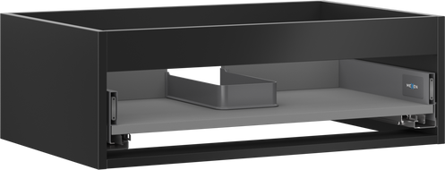 Mexen Box-A corp dulap sub chiuvetă 70 cm, 1 sertar, negru mat - 91AX0-0700-235-1-71