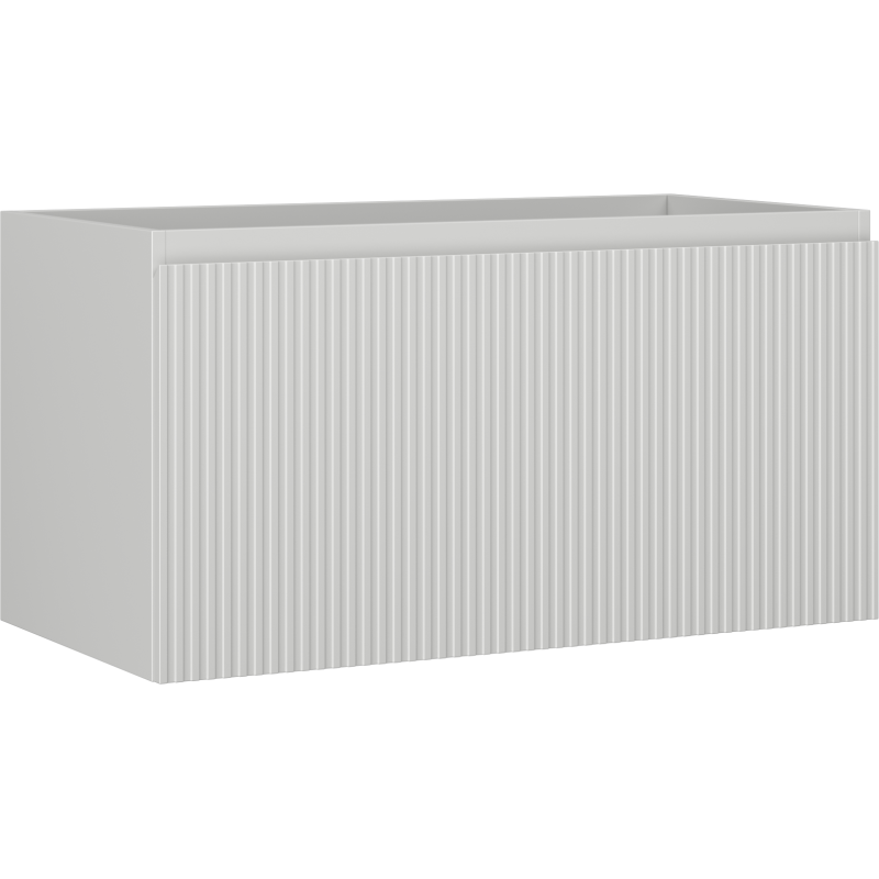 Mexen Rivel dulap de baie sub chiuvetă 90 cm, 1 sertar, canelat, gri mat - 91A20-09047-1-BF62