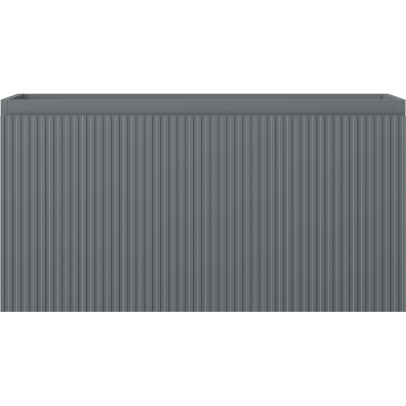 Mexen Rivel mosdószekrény 90 cm, 1 fiók, bordázott, szürke matt - 91A20-09047-1-BF66