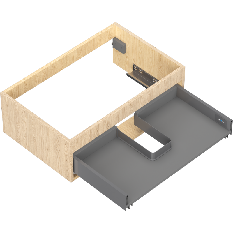 Mexen Box-A corp dulap lavoar 70 cm, 1 sertar, stejar - 91AX0-0700-235-1-81