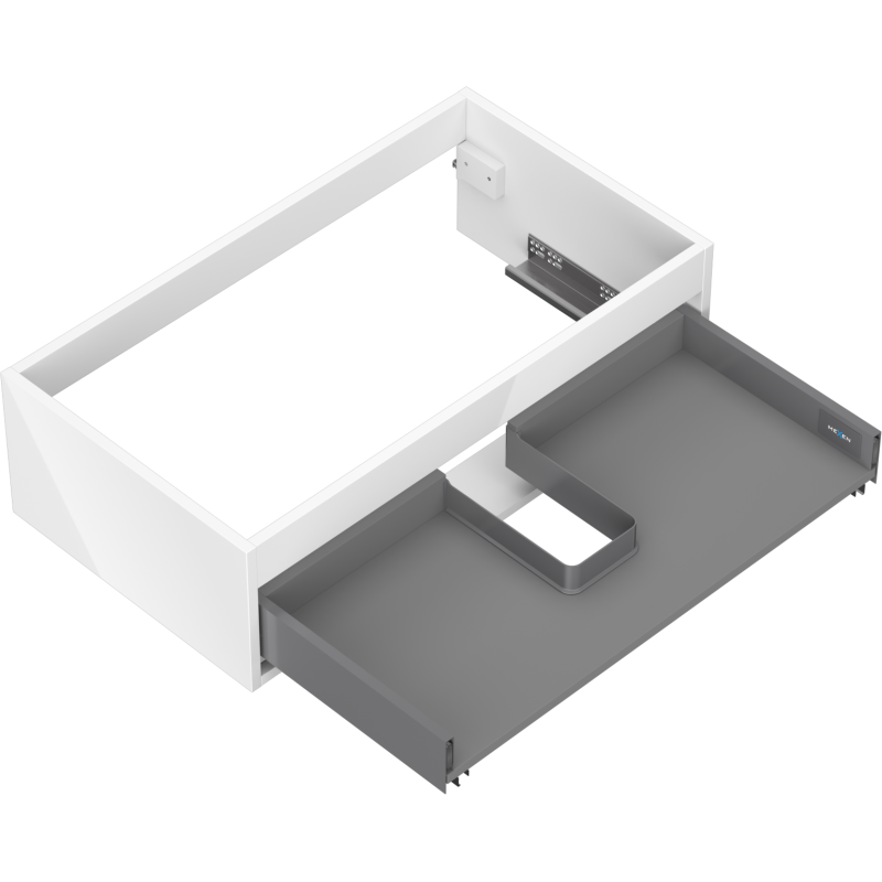 Mexen Box-A mosdó alatti szekrénytest 80 cm, 1 fiók, fényes fehér - 91AX0-0800-235-1-00