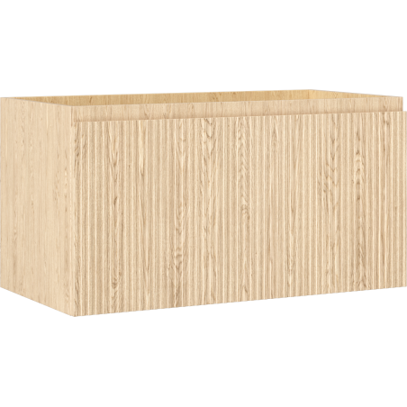 Mexen Rivel dulap baie pentru lavoar 90 cm, 1 sertar, cu caneluri, stejar - 91A20-09047-1-BF81
