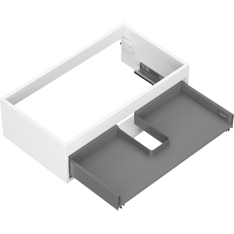 Mexen Box-A corp dulap sub chiuvetă 80 cm, 1 sertar, alb mat - 91AX0-0800-235-1-01