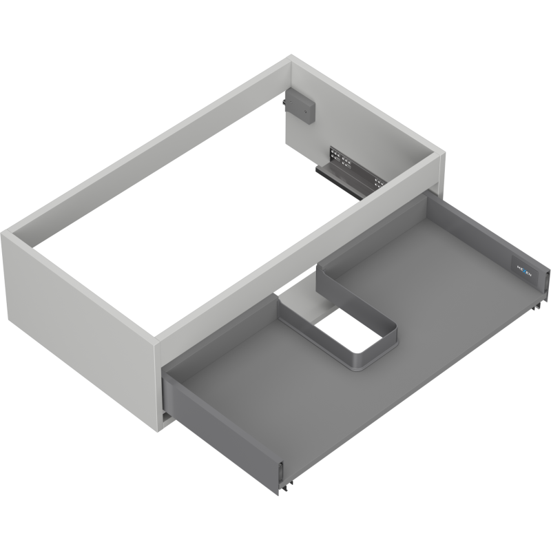 Mexen Box-A corp de dulap sub chiuvetă 80 cm, 1 sertar, gri mat - 91AX0-0800-235-1-62