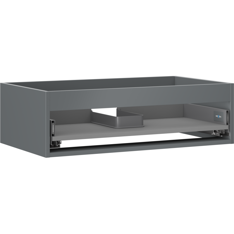 Mexen Box-A corp dulap sub chiuvetă 80 cm, 1 sertar, grafit mat - 91AX0-0800-235-1-66