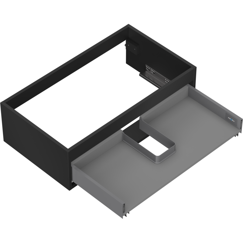 Mexen Box-A corp dulap pentru lavoar 80 cm, 1 sertar, negru mat - 91AX0-0800-235-1-71