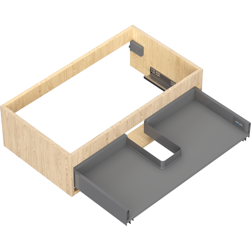 Mexen Box-A corp dulap sub lavoar 80 cm, 1 sertar, stejar - 91AX0-0800-235-1-81