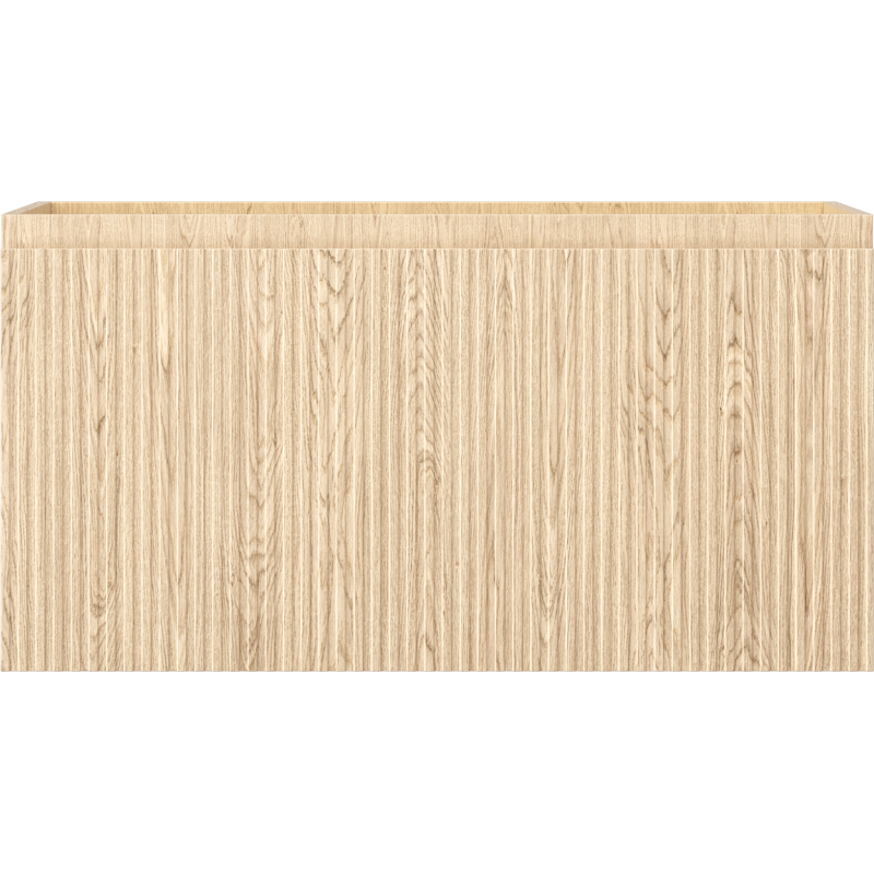 Mexen Rivel fürdőszobai mosdószekrény 90 cm, 1 fiókos, bordázott, tölgy - 91A20-09047-1-BF81