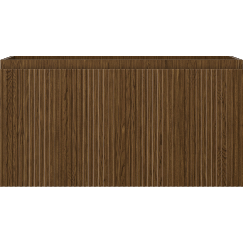 Mexen Rivel dulap baie sub chiuvetă 90 cm, 1 sertar, canelat, nuc - 91A20-09047-1-BF86