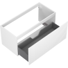 Dulap baie Mexen Rivel sub lavoar 100 cm, 1 sertar, canelat, alb mat - 91A20-10047-1-BF01