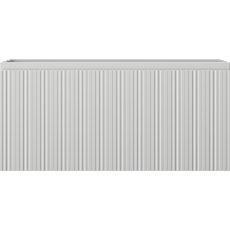 Mexen Rivel dulap baie pentru lavoar 100 cm, 1 sertar, riflat, gri mat - 91A20-10047-1-BF62