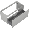 Mexen Rivel dulap baie pentru lavoar 100 cm, 1 sertar, riflat, gri mat - 91A20-10047-1-BF62