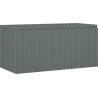 Dulap Mexen Rivel pentru baie sub lavoar 100 cm, 1 sertar, striat, grafit mat - 91A20-10047-1-BF66