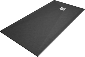 Mexen Stone+ recepție de duș din compozit dreptunghiular 160 x 90 cm, antracit - 44719016