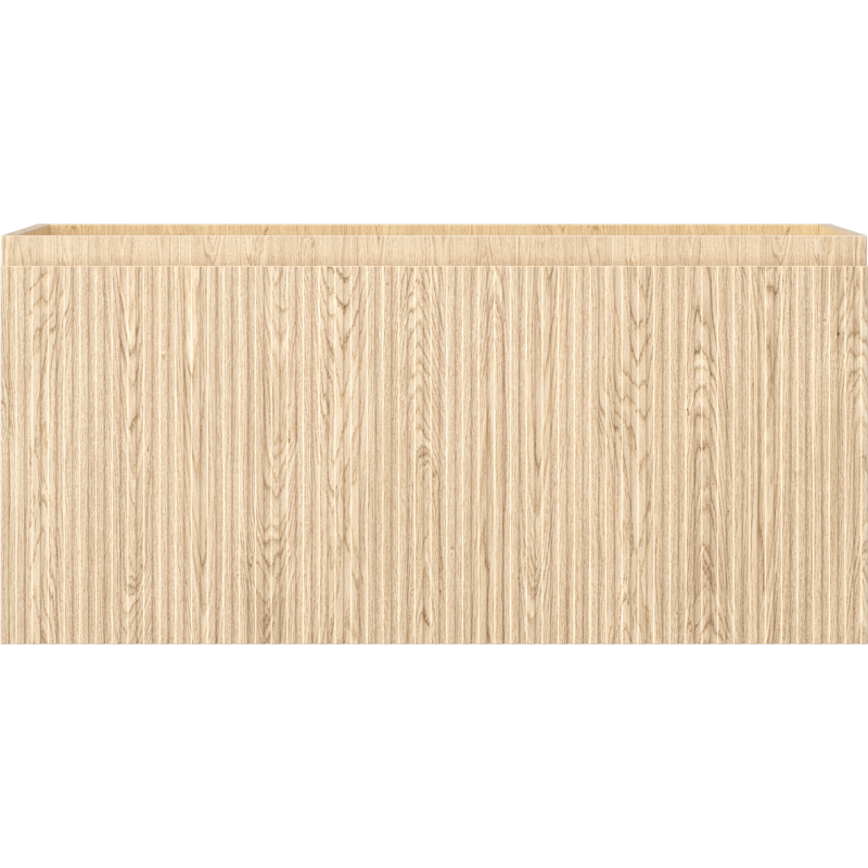 Mexen Rivel fürdőszobai mosdószekrény 100 cm, 1 fiók, barázdált, tölgy - 91A20-10047-1-BF81