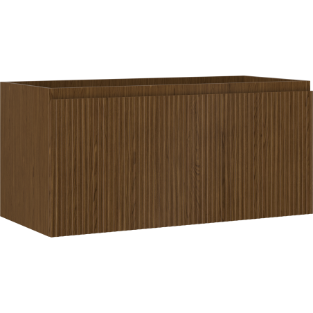 Mexen Rivel dulap baie sub chiuvetă 100 cm, 1 sertar, canelat, nuc - 91A20-10047-1-BF86