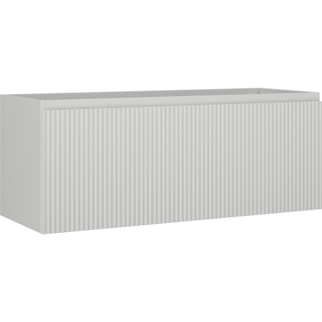 Mexen Rivel fürdőszobai mosdószekrény 120 cm, 1 fiók, bordázott, szürke matt - 91A20-12047-1-BF62