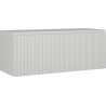 Mexen Rivel fürdőszobai mosdószekrény 120 cm, 1 fiók, bordázott, szürke matt - 91A20-12047-1-BF62
