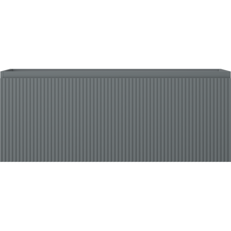 Mexen Rivel dulap baie sub lavoar 120 cm, 1 sertar, canelat, grafit mat - 91A20-12047-1-BF66