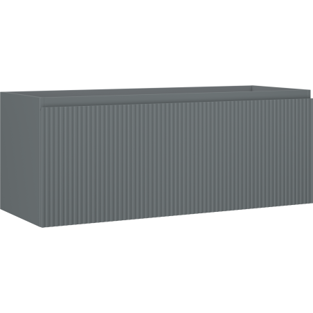 Mexen Rivel dulap baie sub lavoar 120 cm, 1 sertar, canelat, grafit mat - 91A20-12047-1-BF66