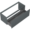 Mexen Rivel dulap baie sub lavoar 120 cm, 1 sertar, canelat, grafit mat - 91A20-12047-1-BF66