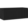 Dulap baie Mexen Rivel sub lavoar 120 cm, 1 sertar, caneluri, negru mat - 91A20-12047-1-BF71