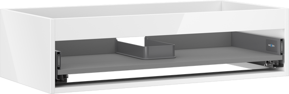 Mexen Box-A szekrénytest mosdó alatti szekrényhez 90 cm, 1 fiók, fehér fényes - 91AX0-0900-235-1-00
