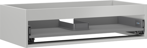 Mexen Box-A corp suspendat sub chiuvetă 90 cm, 1 sertar, gri mat - 91AX0-0900-235-1-62