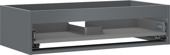 Mexen Box-A carcasă de dulap sub chiuvetă 90 cm, 1 sertar, grafit mat - 91AX0-0900-235-1-66